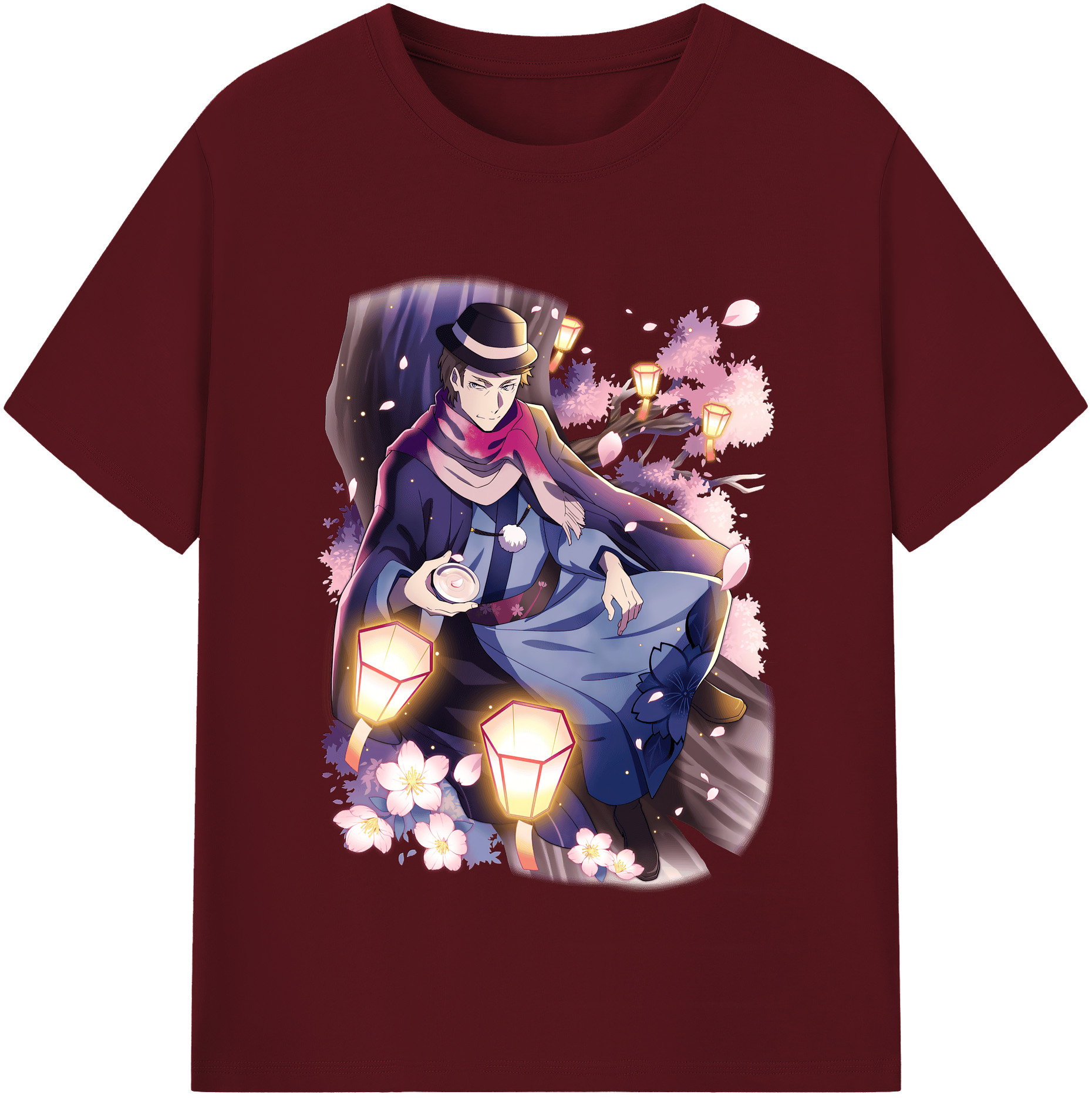 （画像用） 文豪ストレイドッグス Bungo Stray Dogs 綿100％半袖Tシャツ（フロントプリント）